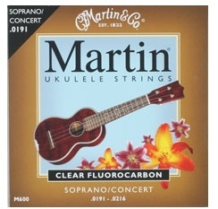 [마틴 Martin]Clear Fluorocarbon 소프라노/콘서트 우크렐레 스트링